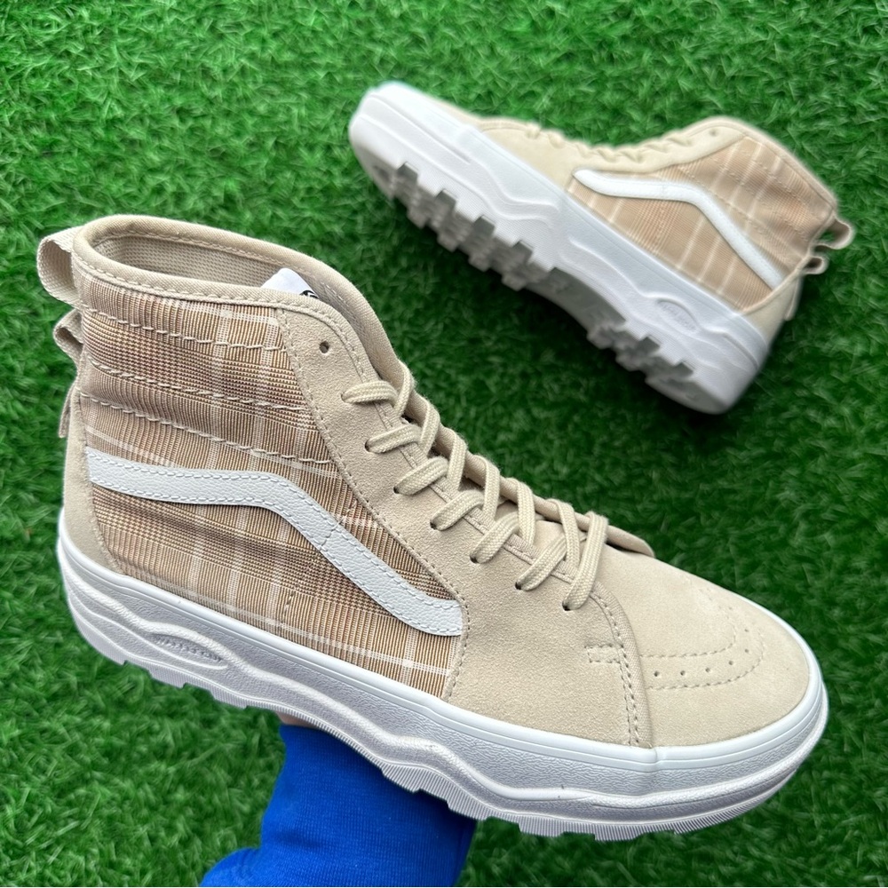 Vans Sentry Sk8 Hi Plaid French Oak - Picture 2 of 9